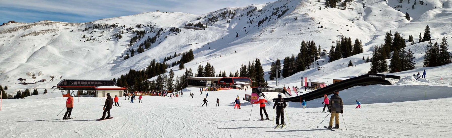 Skipiste in kirchberg